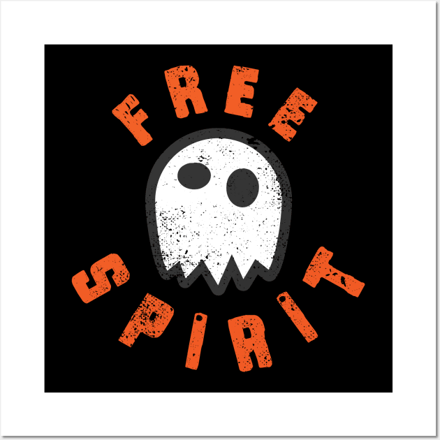 Hipster Ghost Free Spirit Wall Art by Commykaze